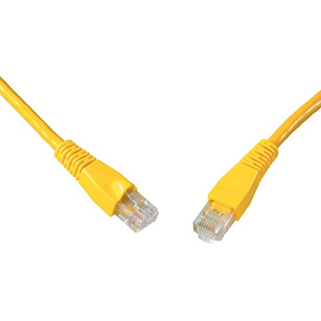 SOLARIX patch kabel CAT6 UTP PVC 7m žlutý snag proof