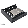 Akasa Montážní kit pro 3,5" HDD do 5,25" pozice, 1x 3,5" nebo 2,5" HDD/SSD, plastový, černý