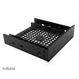 Akasa Montážní kit pro 3,5" HDD do 5,25" pozice, 1x 3,5" nebo 2,5" HDD/SSD, plastový, černý