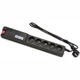 19" napáj.pan.Acar 504WF 5x230V-5m black+přep.ochr