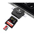 Viking ČTEČKA PAMĚŤOVÝCH KARET V4 USB3.0 4V1 bílá