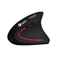 Myš C-TECH VEM-09/Vertikální/Optická/Pro praváky/1 600 DPI/Bezdrátová USB/Černá