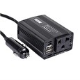 Eurocase měnič napětí AC/DC ,12V/230V, 150W, USB, autozástrčka