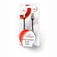 Gembird USB to 8-pin cable, cotton braided, metal connectors, 1.8m, black