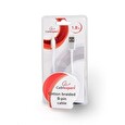 Gembird USB to 8-pin cable, cotton braided, metal connectors, 1.8m, silver