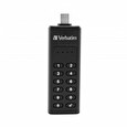 Verbatim USB C 3.1 Drive 64 GB - Keypad Secure (R:160/W:140 MB/s) GDPR
