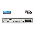 iGET HGNVK85304 - Kamerový PoE FullHD set, 8CH NVR + 4x IP 1080p kamera, SMART detekce, W/M/Andr/iOS