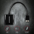 AXAGON RVH-VGN, HDMI -> VGA redukce / adaptér, FullHD, 1920*1200