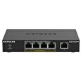 NETGEAR GS305PP - Přepínač - neřízený - 5 x 10/100/1000 (4 PoE) - desktop, pro připevnění na zeď - PoE (83 W) - DC napájení