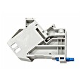 DIN patchpanel, 1-portový, neosazený, pro HSEMRxxxS moduly