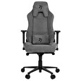 Arozzi herní židle VERNAZZA Soft Fabric Ash/ povrch Elastron/ popelavá