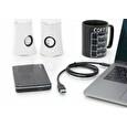 DIGITUS Připojovací kabel USB typu C, typ C na A M/M, 1,0 m, všechny funkce, Gen2, 3A, 10 GB, verze 3.1, CE, bl