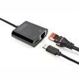 DIGITUS Gigabitový ethernetový adaptér USB typu C + PD s funkcí napájení