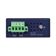 Planet IPOE-260 PoE průmyslový injektor, 2x port, 4x1Gb, 2x 802.3at 36/72W, DIN, IP30, -40~75°C, dual power 48-56VDC