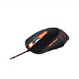 Canyon Herní myš ECLECTOR, 6 programovatelných tlačítek,senzor Pixart, až 3200 DPI,opletený kabel,RGB podsvícení,černá