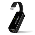 AXAGON ADE-XR, USB 2.0 - Fast Ethernet síťová karta, auto instal, černá