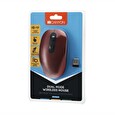 Canyon myš silent optická 2v1 bezdrátová CMSW09, nastavitelné rozlišení 800/1000/1200/1500dpi, 2v1 (BT/2.4GHz), červená