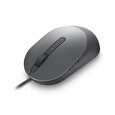 Dell MS3220 - Myš - laser - 5 tlačítka - kabelové - USB 2.0 - titan gray - s 3 years Advanced Exchange Service - pro Latitude 3310 2-in-1, 5400 Chromebook Enterprise; Precision Mobile Workstation 5550