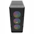 SilentiumPC skříň MidT Regnum RG6V EVO TG ARGB / 2x USB 3.0 / 4x 120mm ARGB fan / tvrzené sklo / černá