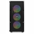 SilentiumPC skříň MidT Regnum RG6V EVO TG ARGB / 2x USB 3.0 / 4x 120mm ARGB fan / tvrzené sklo / černá