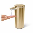 Dávkovač simplehuman mýdla bezdotykový – 266 ml, ocel, matná mosaz Brass, dobíjecí