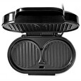 Nedis hamburgerovač/ příkon 1000 W/ průměr desky 10,5 cm/ černo-stříbrný