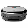 Nedis hamburgerovač/ příkon 1000 W/ průměr desky 10,5 cm/ černo-stříbrný