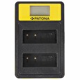 PATONA nabíječka Foto Dual Panasonic DMW-BLG10 s LCD,USB
