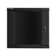 Nástěnný rack 19' 12U 600X600mm černý flat pack