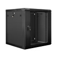 Nástěnný rack 19' 12U 600X600mm černý flat pack