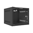Nástěnný rack 10'' 4U 280x310mm černý flat pack