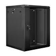 Nástěnný rack 19' 15U 600X600mm černý flat pack