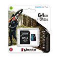 Kingston Canvas Go Plus A2/micro SDXC/64GB/UHS-I U3 / Class 10/+ Adaptér
