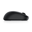 Dell MS3320W - Myš - optický - 3 tlačítka - bezdrátový - 2.4 GHz, Bluetooth 5.0 - černá - s 3 years Advanced Exchange Service - pro Dell 3240; Inspiron 55XX; Latitude 7410; OptiPlex 3080; Vostro 3888, 5301; XPS 13 9310