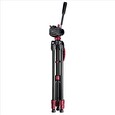 Stativ tripod Hama STAR BR, 160 - 3D, barva černá/ červená