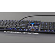 Genesis herní mechanická klávesnice THOR 420/RGB/Content Slim Blue/Drátová USB/US layout/Šedá