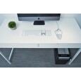 Kensington Orbit with Scroll Ring - Kulový ovládač - pravák a levák - optický - 2 tlačítka - kabelové - USB - bílá, stříbrná