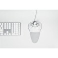 Kensington Orbit with Scroll Ring - Kulový ovládač - pravák a levák - optický - 2 tlačítka - kabelové - USB - bílá, stříbrná