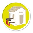 Příslušenství Smoby piknikový stoleček s lavicemi k domku Neo Jura Lodge