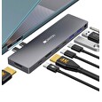 Canyon replikátor portů DS-8, 8v1, pro Apple Mackbook s Thunderbolt 3 (USB-C 87W),1*Type C PD87W+2*Type C data+2*HDMI
