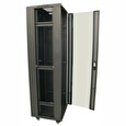 XtendLan 42U/600x800 stojanový, černý, skleněné dveře, plná záda, složený
