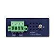 Planet IPOE-260-12V PoE průmyslový injektor, 2x port, 4x1Gb, 2x 802.3at 36/72W, DIN, IP30, -40~75°C, dual power 12-56VDC