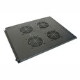 XtendLan Ventilace pro stojanové rozvadeče ECO hloubky 800mm, 4x ventilátor s termostatem, černá