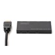 DIGITUS Ultra tenký HDMI Rozbočovač, 1x2, 4K / 60Hz HDR, HDCP 2.2, 18 Gbps, Micro USB napájeno
