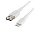 Belkin kabel USB-A - Lightning, 3m, bílý