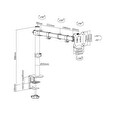 DIGITUS Držák na jeden monitor 15-32 ", 8 kg (max.), Černé VESA: 75 x 75, 100 x 100