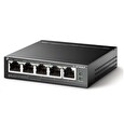 TP-LINK switch TL-SF1005LP, 5x 10/100Mb/s RJ45, Ports 1-4 PoE 41W, fanless