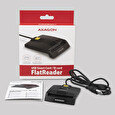 AXAGON CRE-SM3, USB externí FlatReader čtečka kontaktních karet Smart card (eObčanka)