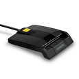 AXAGON CRE-SM3, USB externí FlatReader čtečka kontaktních karet Smart card (eObčanka)