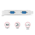 Axagon PCEA-S2N, PCIe řadič - 2x sériový port (RS232) 250 kbps, vč. LP
